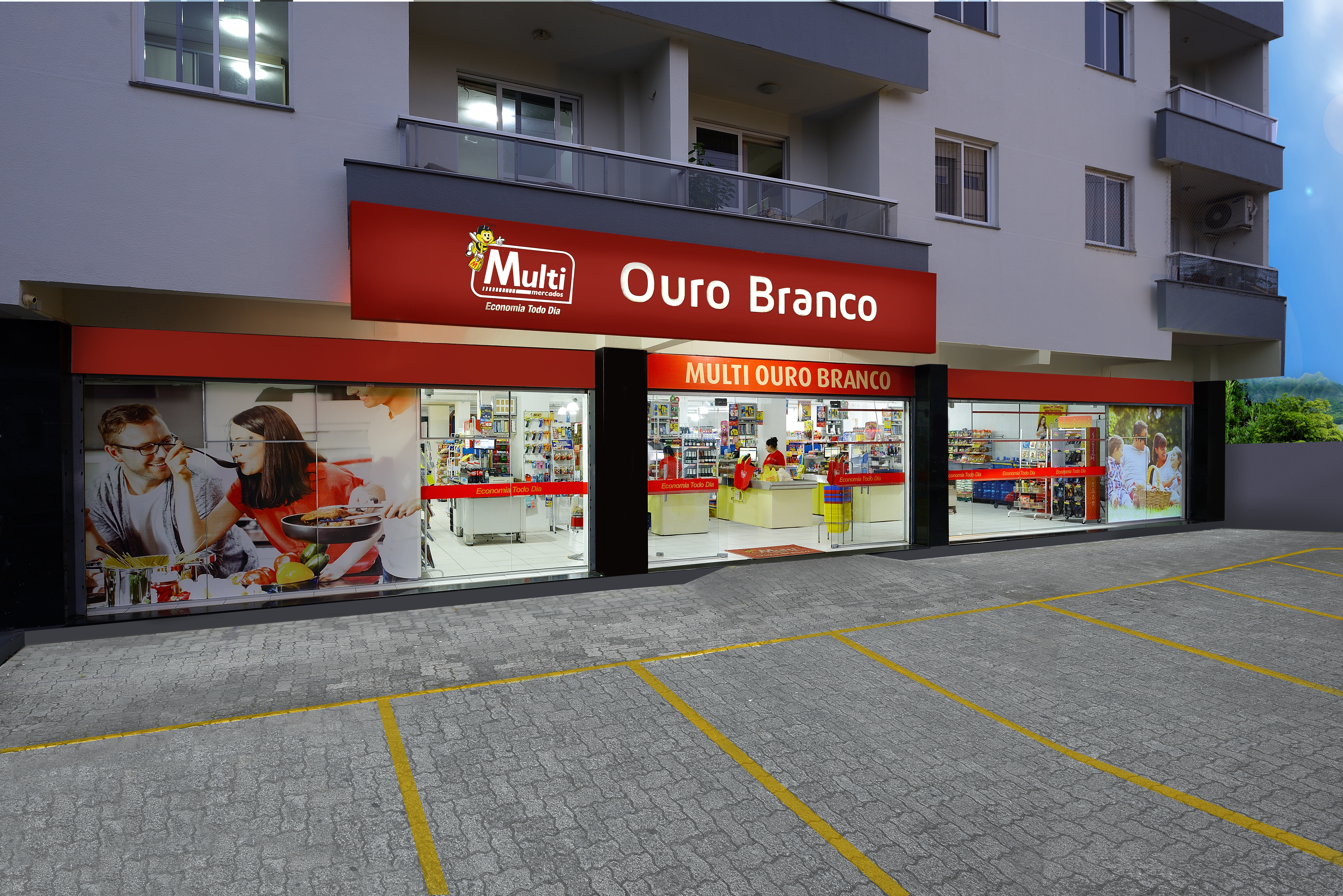 Fachada Multi Ouro Branco